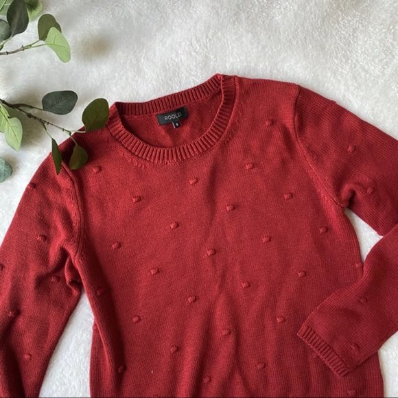 Roolee Red Bobble Sweater - Picture 1 of 5
